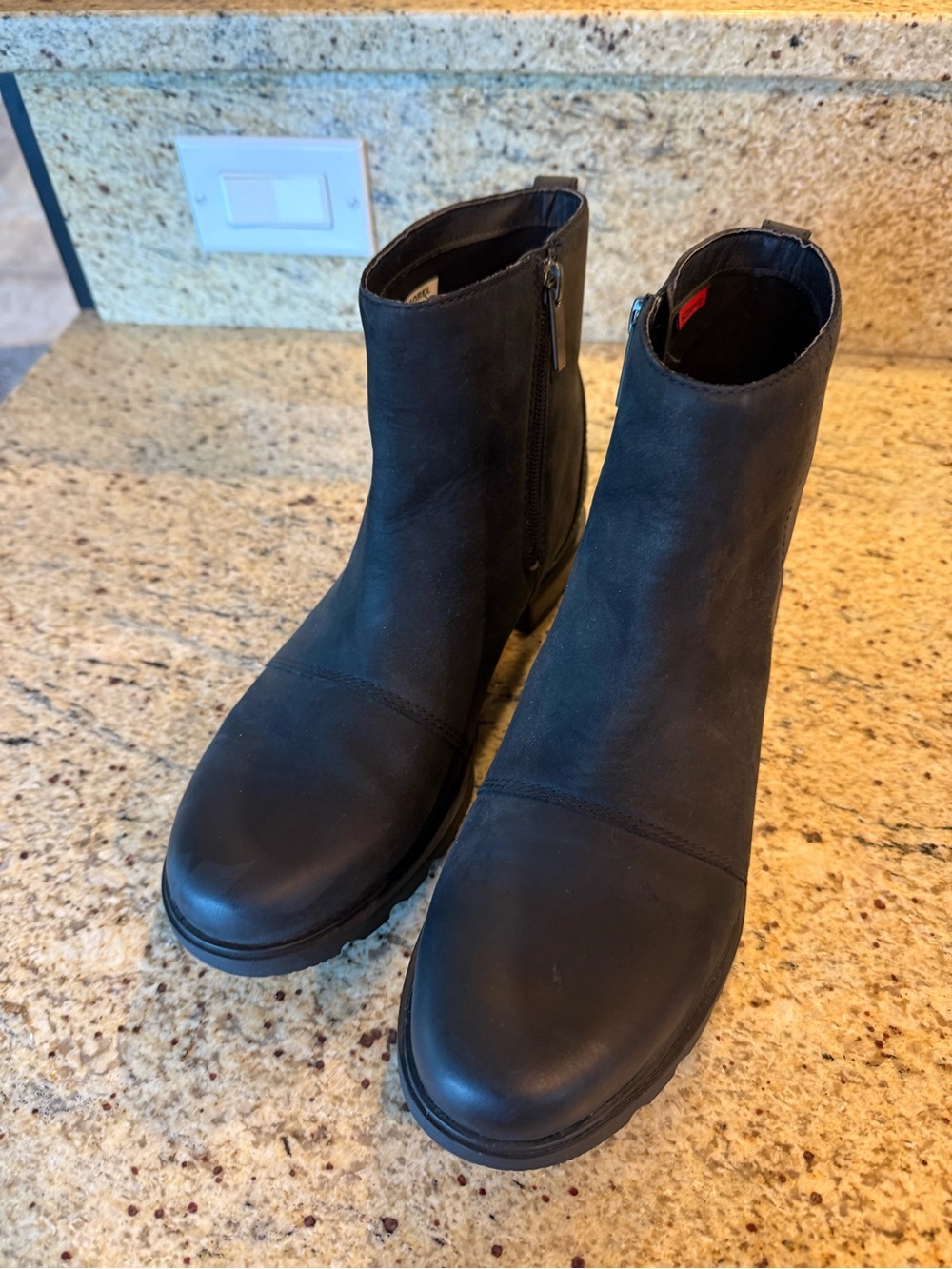 Sorel Emelie Zip Bootie Ankle Boots - Sleek Zip Closure